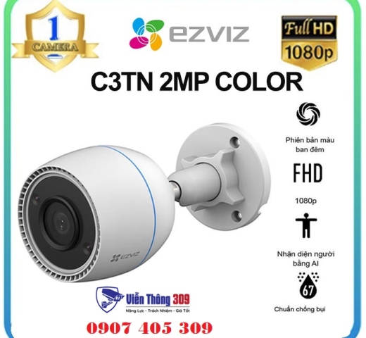 Camera IP Wifi EZVIZ C3TN 1080P Color