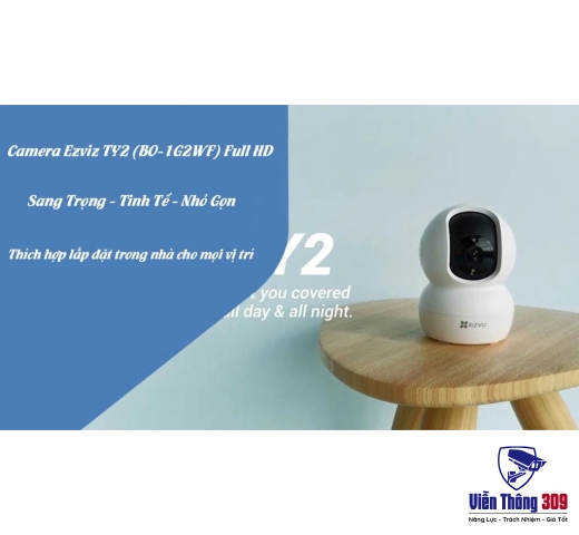 Camera wifi EZVIZ TY1 full hd, điều khiển xoay 360° , đàm thoại 2 chiều