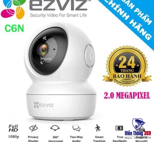 Camera Ezviz C6N, camera wifi xoay 360 độ, đàm thoại 2 chiều