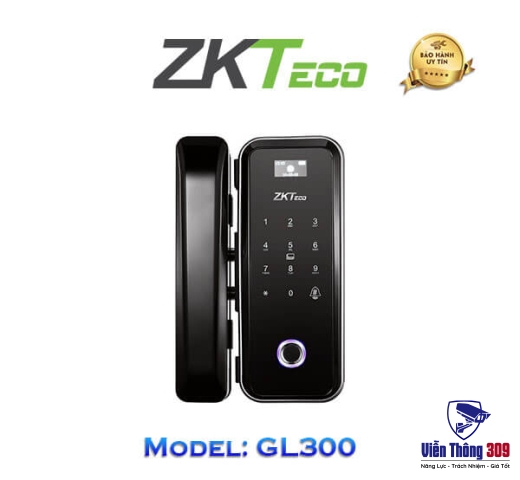 Khóa Thông Minh Vân Tay Cho Cửa Kính ZKTECO GL300